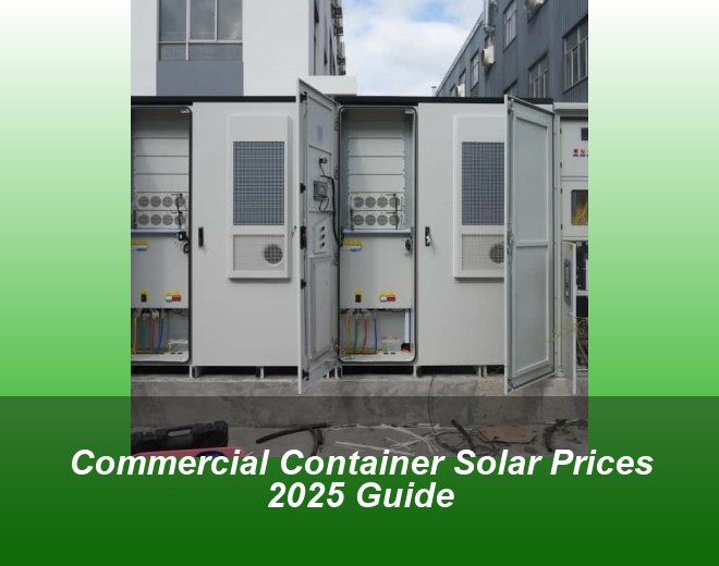 Commercial Container Solar Prices 2025 Guide